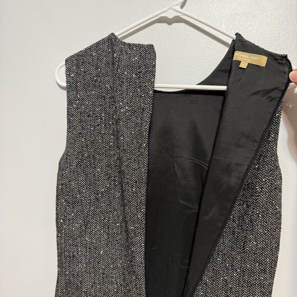 Michael Kors Sleeveless Herringbone Sheath Dress size 6 - Picture 11 of 12